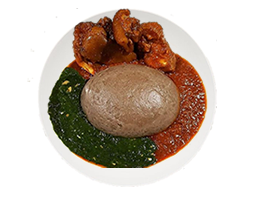 Amala and Ewedu